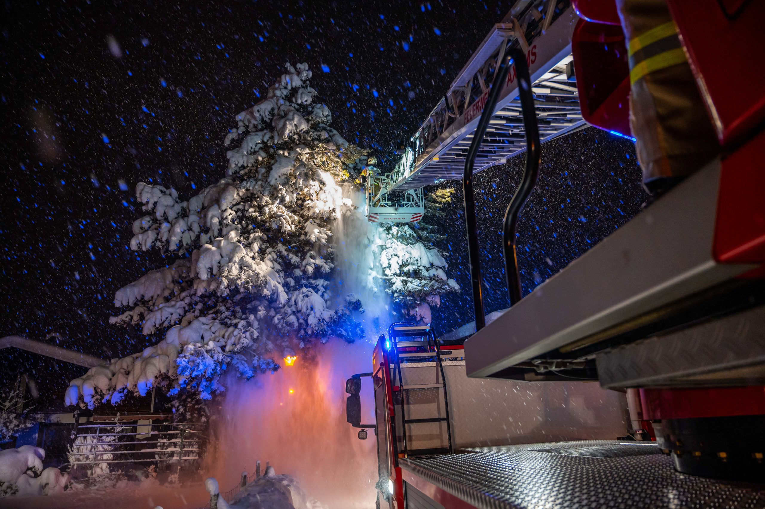 Mehr über den Artikel erfahren Schneelast überfordert Baum