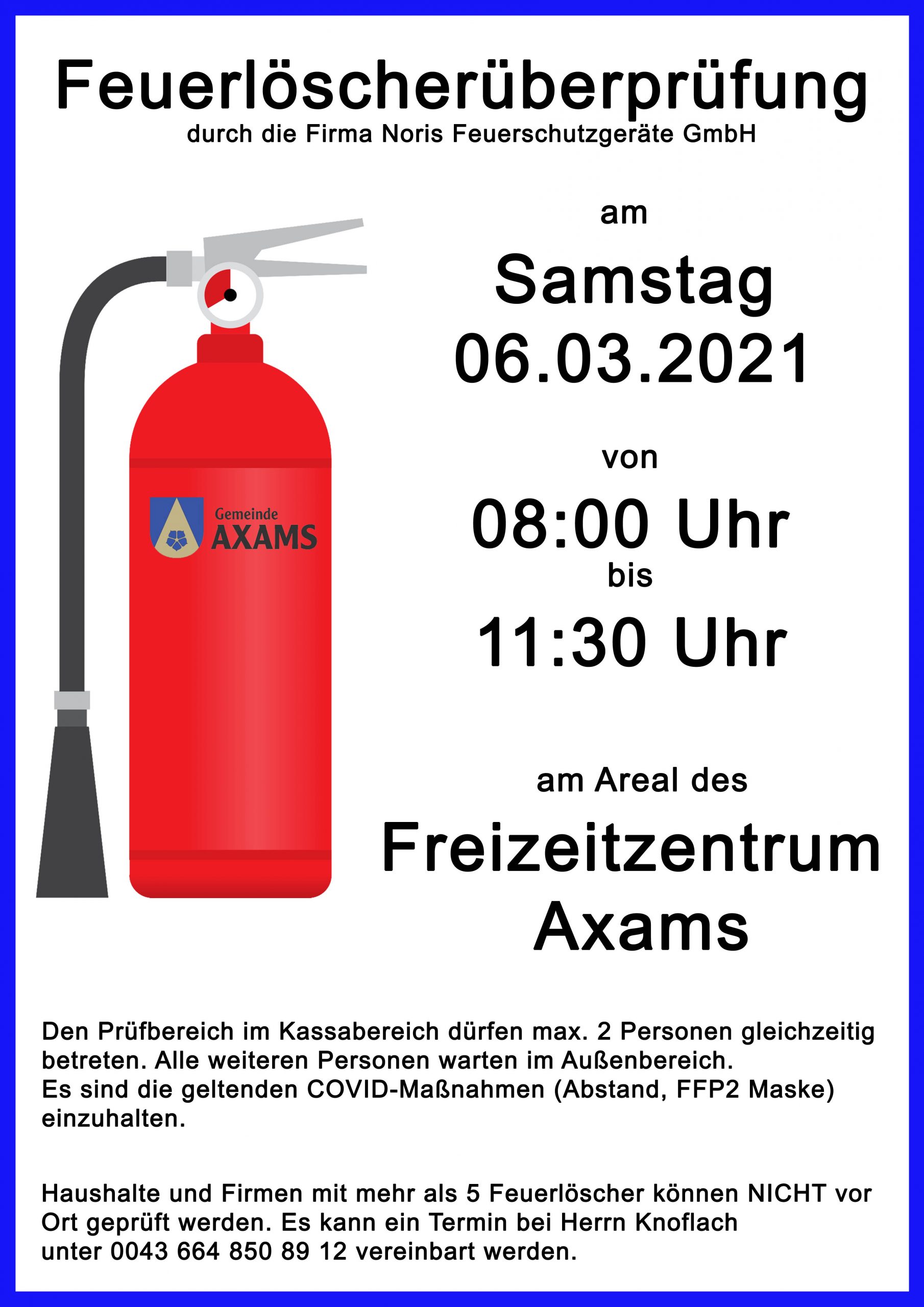 Mehr über den Artikel erfahren Feuerlöscherüberprüfung 2021