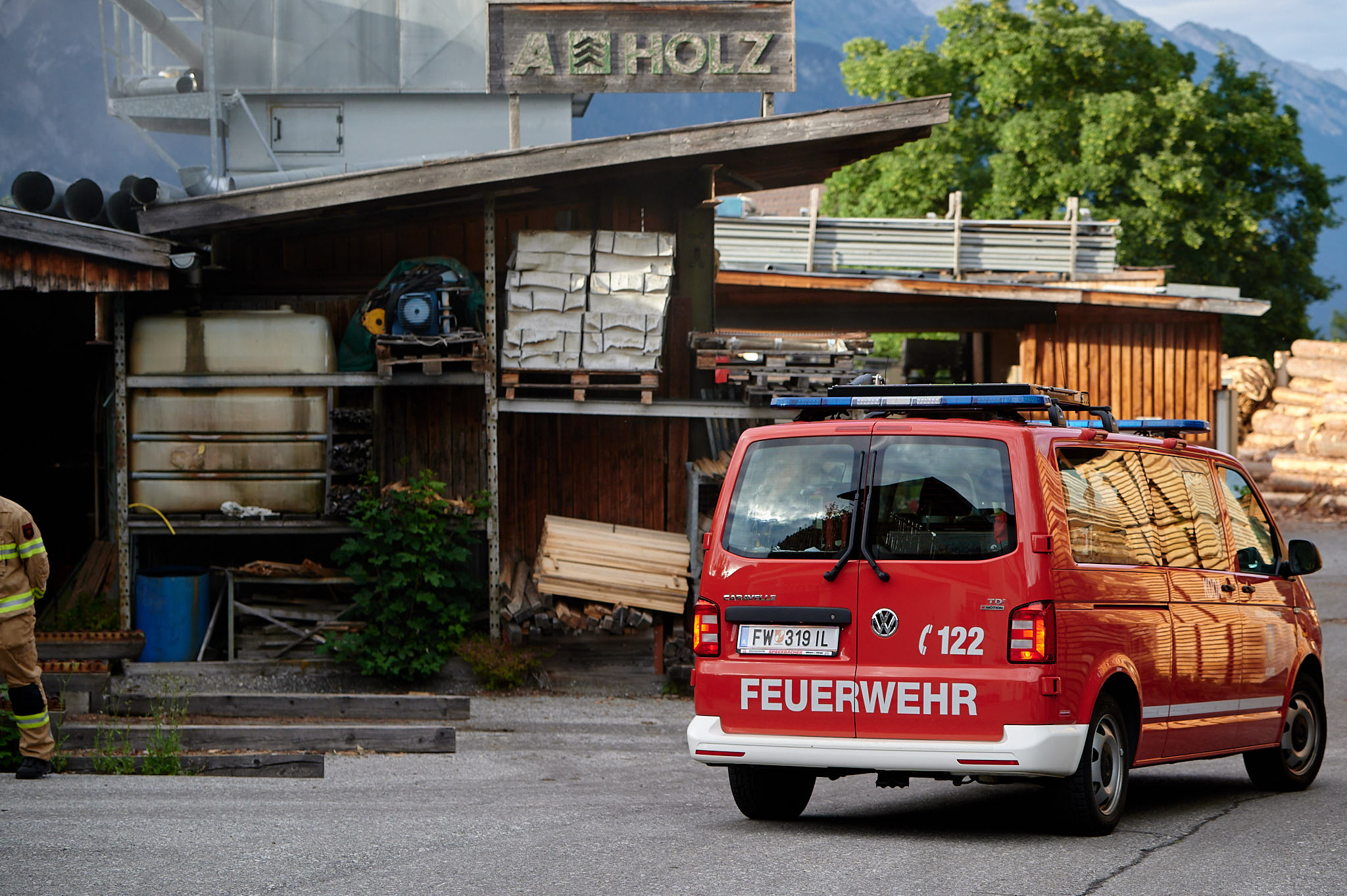 Mehr über den Artikel erfahren Gesamtübung in Sägewerk